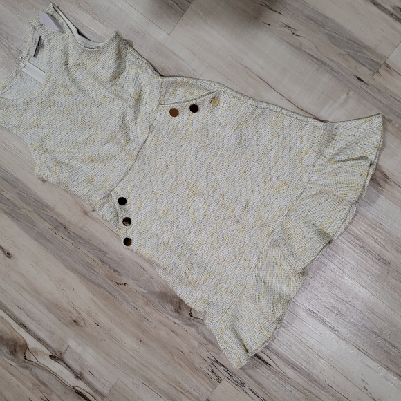 NWT Loft Tweed Like Sleeveless Sheath Dresses Women Size 2 Cotton Blend - Picture 11 of 14